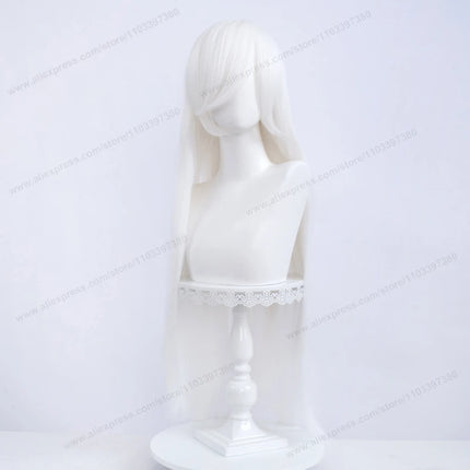 Anime 100Cm Long Staight Cosplay Synthetic Wig Black White Red Pink Brown Gold Blue Women Heat Resistant Hair High Quality Wigs