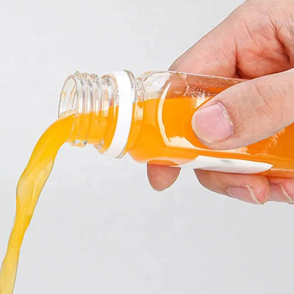 120-500ml Plastic Juice Bottles Long-Lasting, Spill-Proof, Milk Tea - Easy Cleaning and Refilling Clear Water Bottle Portable ﻿