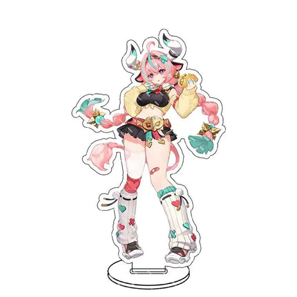 Genshin lmpact Anime Figure Acrylic Stand Lauma Flins Aino Ineffa Model Plate 1pc Desk Decor Standing Sign Game Fans Gifts Key