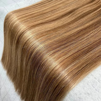 16A Grade P4/27 Straight Highlight Ombre Colored 100% Raw Virgin Human Hair Bundles Brown Hair Weave Extensions For Women