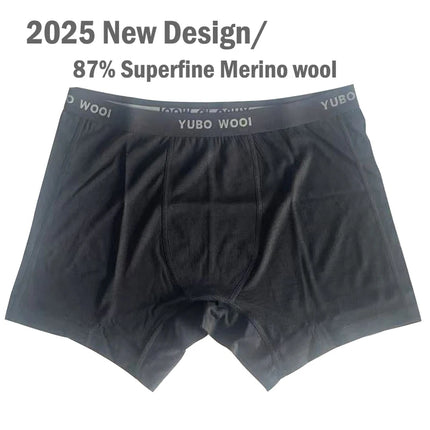 100% Merino Wool Boxer Briefs Men Merino Wool Underwear Base Layer Merino Boxer Brief Underpants Soft Moisture Breathable Comfy