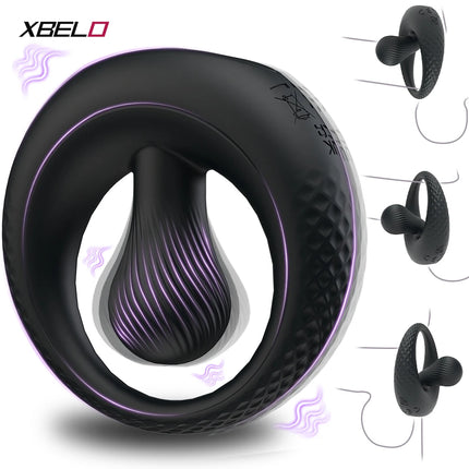 Vibrating Cock Ring Penis Ring for Men Ejaculation Delay Penis Perineum Stimulator Adult Goods Adult Goods Sex Toy for Men