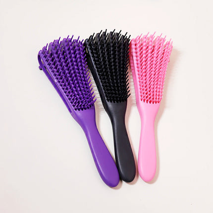 Scalp massage brush winding to sag hair brush anti-static wet curl hair brush salon hairdressing tool Special for real hair wigs hair comb men