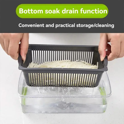 16 IN 1 Multifunctional Vegetable Chopper Handle Food Grater Egg Liquid Separator Peeler Vegetable Slicer Dicer Kitchen Cutter