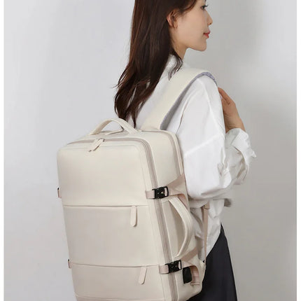 2024Men Women's Bag Large Capacity Journey Multifunction Backpack With Shoe Storage Multilayer Dry And Wet Separation Waterproof