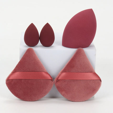 5Pcs Professional Makeup Sponge Set - Soft, Gentle, Multi-Purpose Tools for Perfect Foundation, Powder and Blush Application