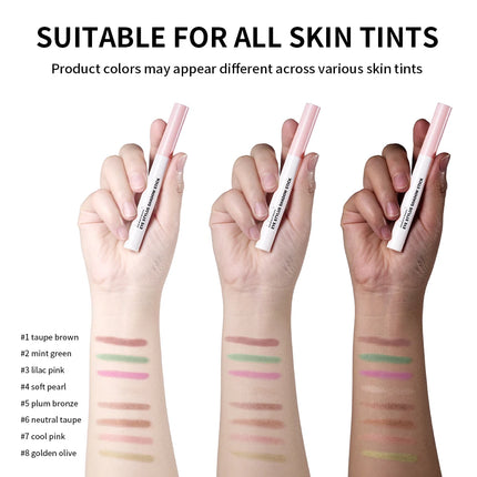 Eyeshadow Stick Colorful Shimmer Glitter Matte High Pigmented Waterproof Cream Eyes Shadow Pencil Long Lasting Makeup Cosmetic