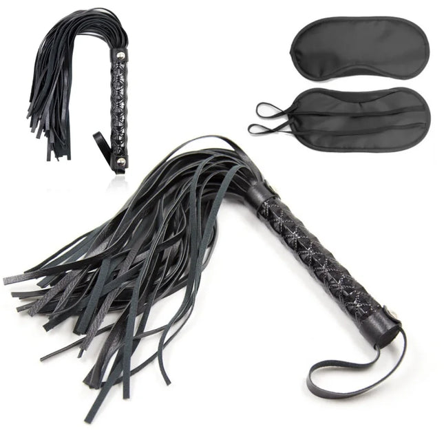 Adult Products Whip With Diamond Pattern Handle BDSM Kits Slave Lash Flogger Spanking Erotic Games Blindfold Sex Toys For Women