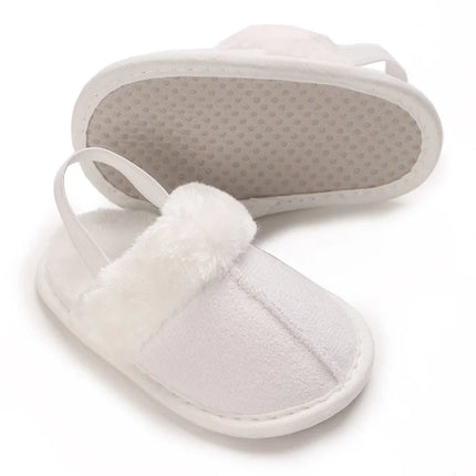 Newborn to 18 Months Children's Woolen Cotton Slippers Soft Soled Warm Baby Casual Shoes Cozy Footwear for Infants