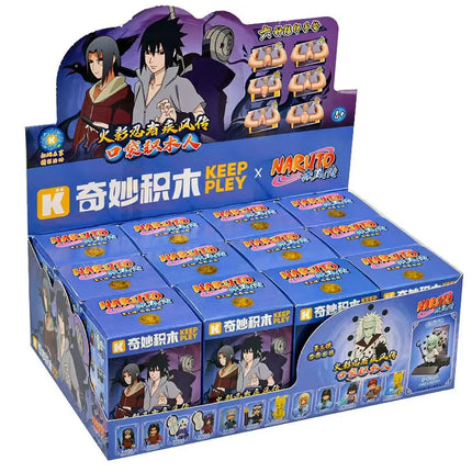 New Keeppley original Naruto cartoon blind box architectural drawings assembly Uzumaki Shipden action model toy children's gift