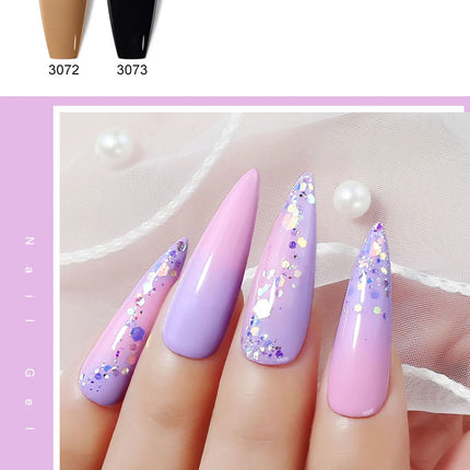Arte Clavo Glitter Gel Nail 15ml Semi Permanent Soak Off UV Gel Varnish Nail Manicure Top Base Coat Gel Polish Art Decoration