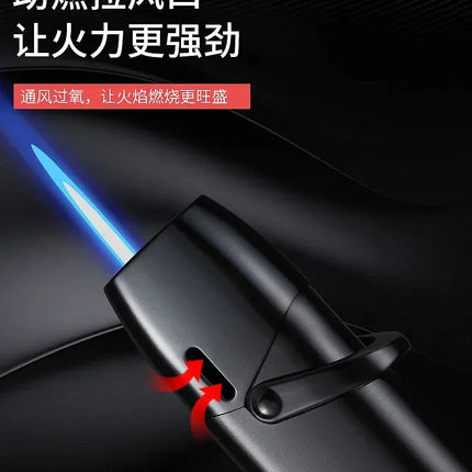 NEW Creative Outdoor Windproof Metal Pink Flame Lighter Arm Ignition Spray Butane Gas Lighter Fashionable Smoking Gift (No Gas)