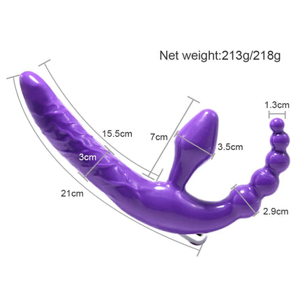 Strapless Strapon Dildo Vibrator Big Butt Plug Anal Toys for Adults Strap-ons for sex Lesbian Double Dildo Vibrators for Women