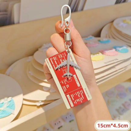 Airplane Keychains, Earth Journey Aircraft Keyrings Alloy Adventure Travel Gifts for Traveler Adults & Aviation Lovers