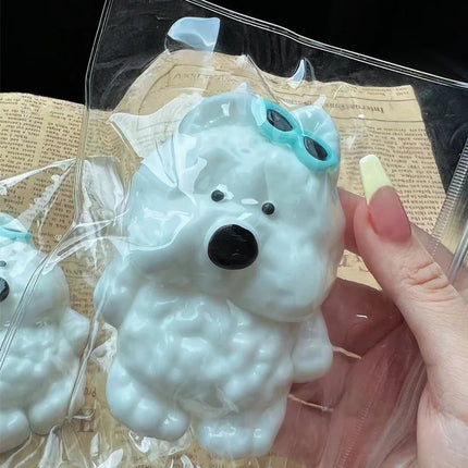 Stress Relief Toy Squishy Westie Dog Ball Slow Rebound Decompression Fidget Toy Desk Toy Gift