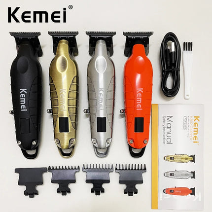 Kemei KM-2293 7000RPM Barber Professional Electric Hair Clipper Trimmer Cordless USB Charging Rechargeable Hair Clippers