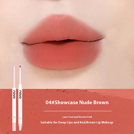 NOVO Waterproof lip liner with a matte finish Easy to apply, long-lasting and smudge-proof Defines full lips
