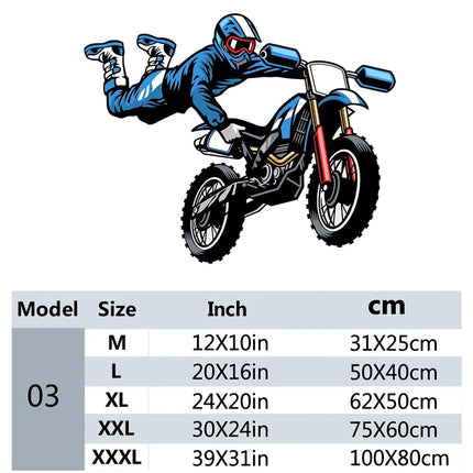 Motocross Dirt Bike Wall Decal Boys Bedroom Playroom Home Decoration Motorbike Extreme Sport Art Window Sticker Mural