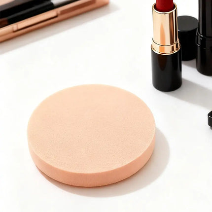 Large Round Makeup Sponge, Non-Latex Cosmetic Blender for Dry & Wet Use, Professional Foundation & Powder Puff, Makeup Tool