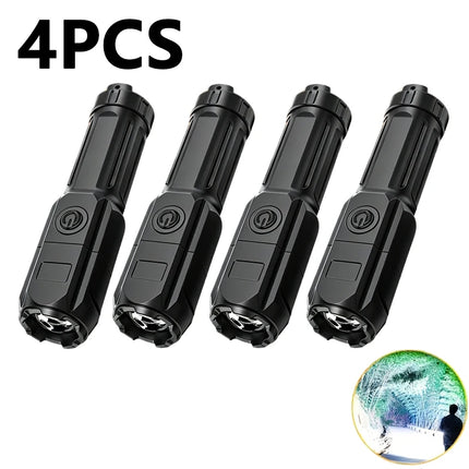 Powerful LED Flashlight Rechargeable USB Waterproof Zoom Fishing Hunting Camping High Lumen Tactical Flashlight LED Torch
