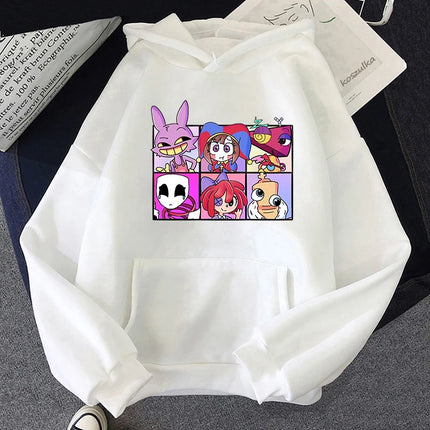 2025 Pomni The Jester Ramen THE AMAZING DIGITAL CIRCUS Hoodies Printing Sweatshirts Men/Women Clothes Long Sleeve Winter Hoody