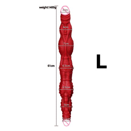 Huge Thick Anal Plug Dildo Double-headed Dick Lesbian Adult Sex Toys Realistic Penis Vagina Clitoris Massage Sexy Veins Design
