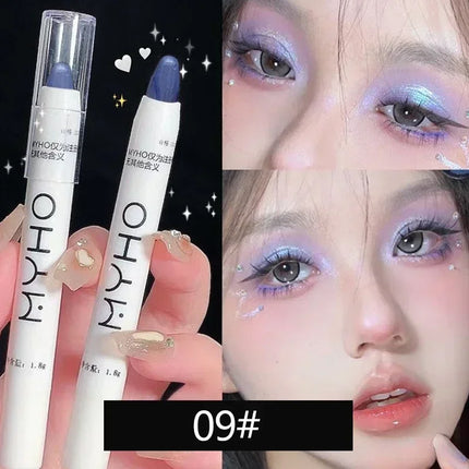 Matte Pearl White Eyeliner Pencil Lying Silkworm Eye Head Brightening Highlight Eyeshadow Stick Glitter Dazzling Effect Makeup