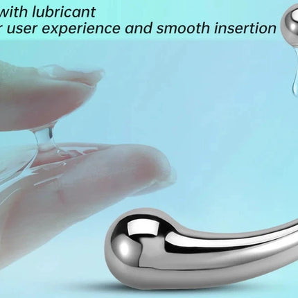 Double Ended Stainless Steel G Spot Wand Prostate Massage Stick Pure Metal Penis P-Spot Stimulator Anal Plug S&M anal dilator