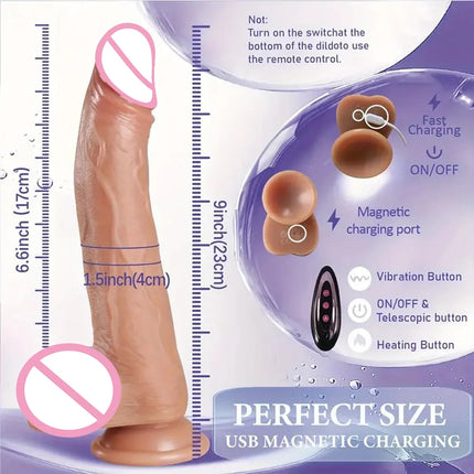 Wearable Realistic dildo Vibratior Thrusting Penis Penetration Anal Vibration Adult dildos Anal Sex Toy for Women Vibratiors 18