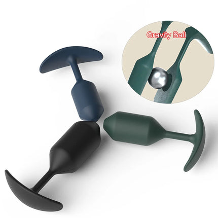 3pcs/Set Anal Plug With Balls Anal Contraction Training Butt Plug Prostate Massage Anal Sex Toys For Women Men Beginner Sex Shop