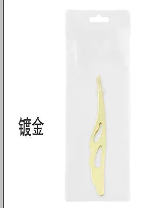 New Stainless Steel Oblique Mouth Eyebrow Clip Trimming Eyebrow Tweezers Feather Clip Beauty Tool
