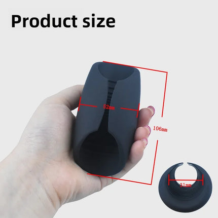 Male Masturbation massage Penis Vibration Exercise device Male Relaxation Silicone Massage Gun Head For Masturbation Tool
