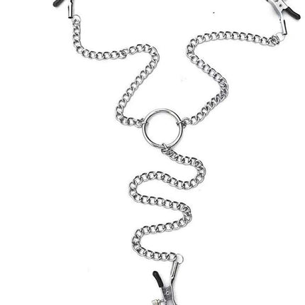 Colorful Metal Nipple Clamps With Chain Set Woman Rainbow Nipple Clips Breast Bondage Restraint Slave Fetish Female Sex Toy