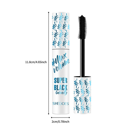 Black Waterproof Mascara Lengthening Eyelash Thick Silk Fiber Mascara Women's Cosmetics Eye Cosmetics Gift Tools