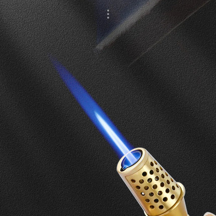 JOBON Multi-function Strong Gun Lighter Windproof Blue Flame One-touch Lock Fire Retro Appearance Design Cigar Lighter