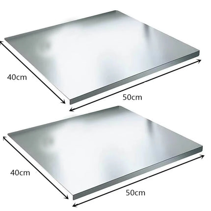 304 Stainless Steel Cutting Board Food Grade Chopping Boards Heavy Duty Kitchen Boards Anti-Slip Mat for Meat Vegetables Bread