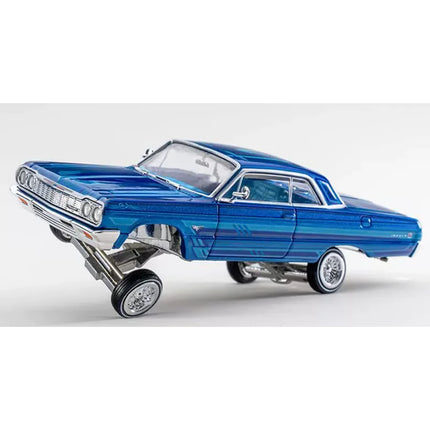 97M 1/64 Scale Impala 1964 Impala SS LowRider Jumping Car Alloy Model Collection Decoration Decorative Piece