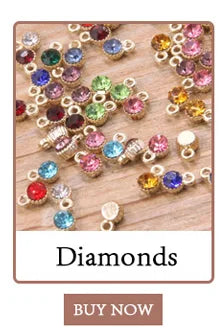 50PCS 6*8mm 10 Color Alloy Metal Drop Oil Small Heart Charms KC Gold Pendant For DIY Bracelet Necklace Jewelry Making
