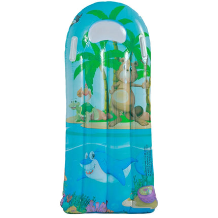 Thickened Inflatable Toys Children Inflatable Surfboard with Cartoon Print Summer Outdoor Water Swimming Inflatable Air Mattress