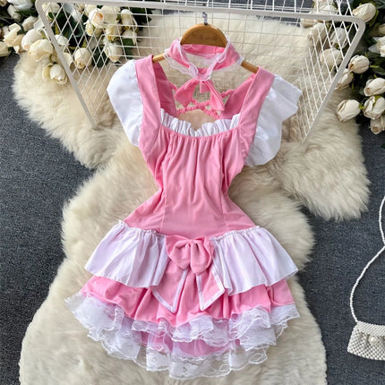 Cute Gray Rabbit Ear Hood Top Sexy Backless Slim Fit Bodysuit Zip Sleeveless Women Sexy Erotic Lingerie Bunny Cosplay Playsuit
