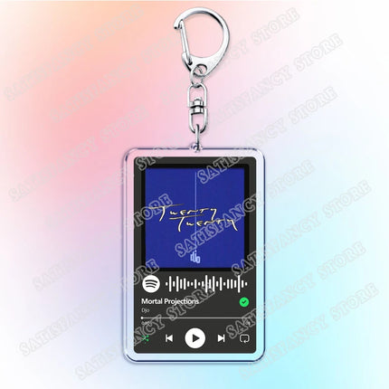 Hot Music Keychains Running Up That Hill (A Deal with God) End of Beginning Kate Bush Djo Song Keying Jewelry Fans Friends Gifts