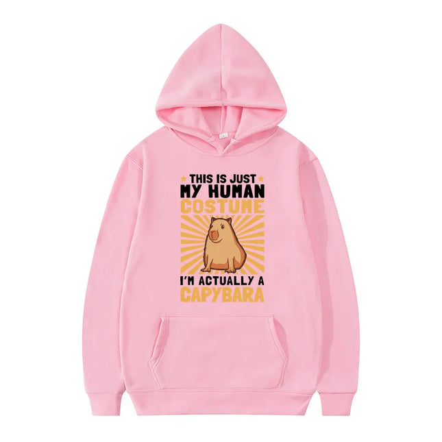 Funny Animals Capybara Print Hoodies Men Women Cartoon Hooded Sweatshirt Harajuku Student Hoodie Casual Streetwear Tracksuits