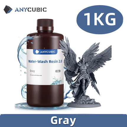 ANYCUBIC Water-Wash Resin For 3D Printer 405nm UV Resin Washable 3D Printer Resin For DLP LCD 3D Printing Material