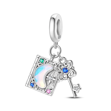 Original 925 Sterling Silver Charms Beads Cute Mushroom Unicorn Love Wings Pearl Charm for Bracelet Pendant Woman Girl Jewelry
