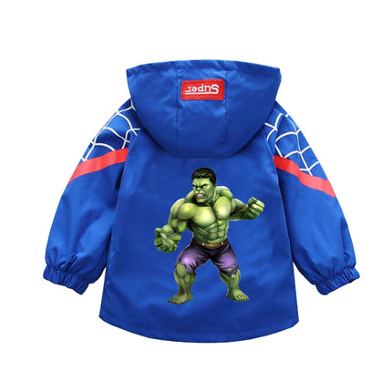 Children's Mickey Hooded Jacket 1-10 Years Autumn Boy's Windbreaker Zipper Hoodie Baby Boys Birthday Present Jacket Cosplay Coat