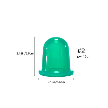 Silicone Vacuum Cupping Massage Jars Anti Cellulite Massage Facial Suction Cups Face Neck Lift Skin Scraping Guasha Anti Wrinkle
