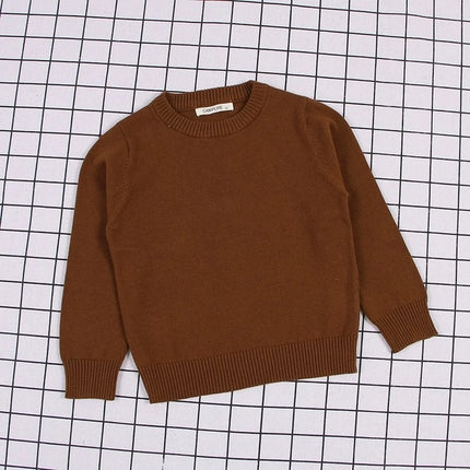 Kids Loose Fit Casual Knit Sweater Cozy Oversized Pullover Top Soft Long Sleeve Cotton Blend Stylish Toddler Fall Outfit