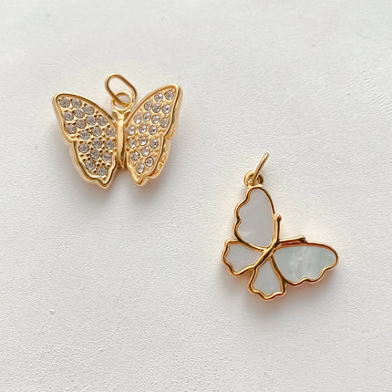 eManco Creative Stainless Steel Butterfly Charms High-quality Metal Making DIY Necklace Bracelet Jewelry Accessories Factory Out