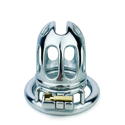 FRRK Steath Lock Steel Chastity Belt, Hex Screw Lock Cock Cage, Male SM Chastity Device Bound To Prevent Cheating Adult Men Gay