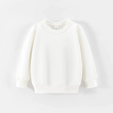 Autumn Spring Sweatshirt Kids Solid Color Hoodies Children Long Sleeve Sweatshirt Baby Boys Clothes Girls Tops